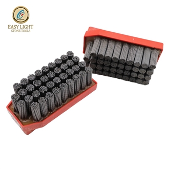 Round Frankfurt Fickert Diamond Brushes For Stone Polishing