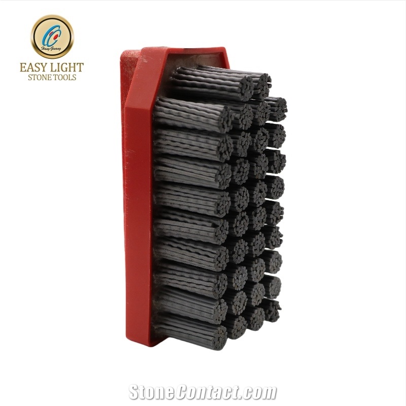 Round Frankfurt Fickert Diamond Brushes For Stone Polishing