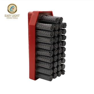Round Frankfurt Fickert Diamond Brushes For Stone Polishing