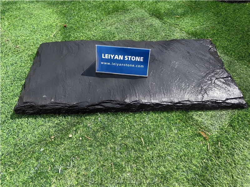 New Black Slate Garden Stepping Stone Pavers