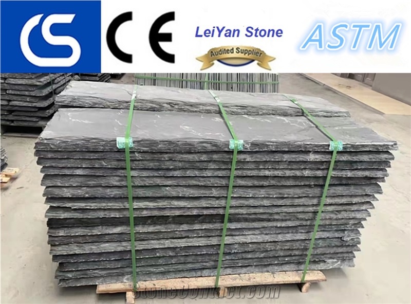 New Black Slate Garden Stepping Stone Pavers