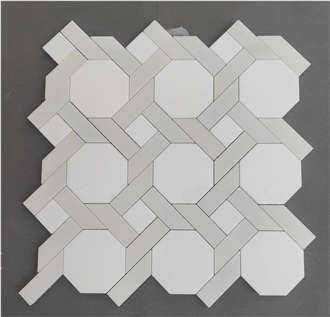 Basketweave Twist Shape White Mosaic Mosaic Tiles Basketweave Twist Shape White Mosaic Mosaic Tiles