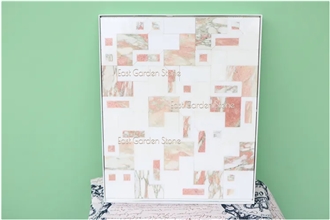 Norwegian Rose Marble Tile Mosaic Wall  Mosaic Design