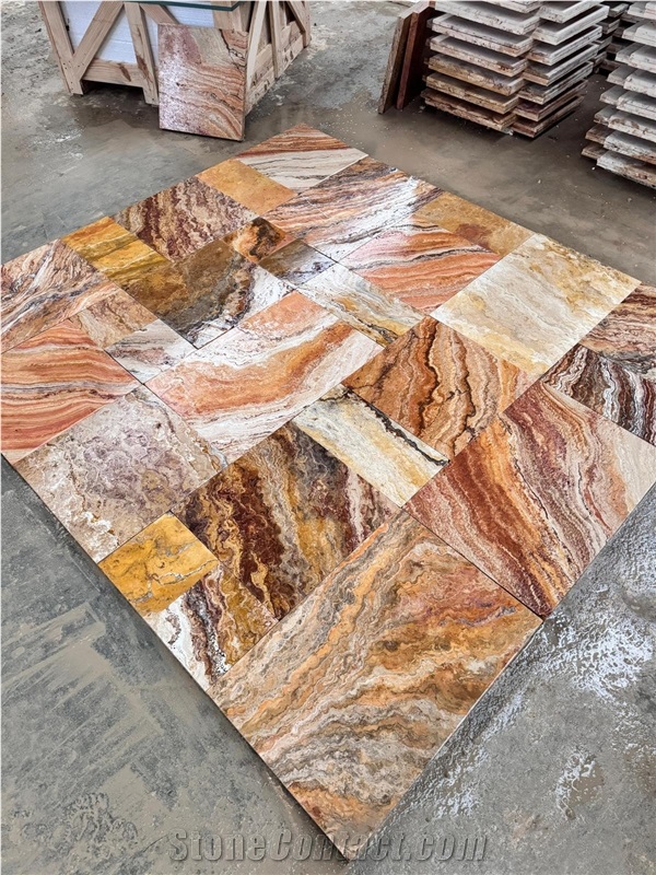 Autumn Travertine Slabs