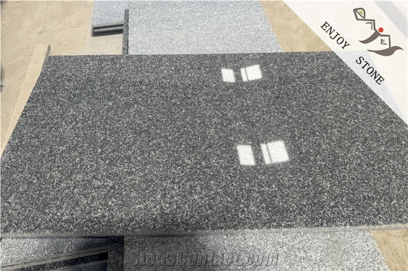 Atlantic Grey Granite Tiles Flamed Finish