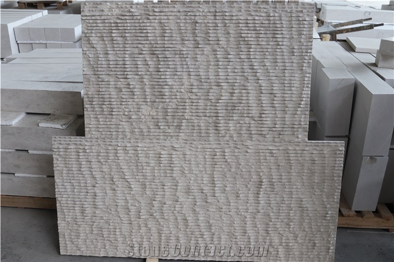 Gohare / Gohara Limestone Cut-Broken Combed Tiles