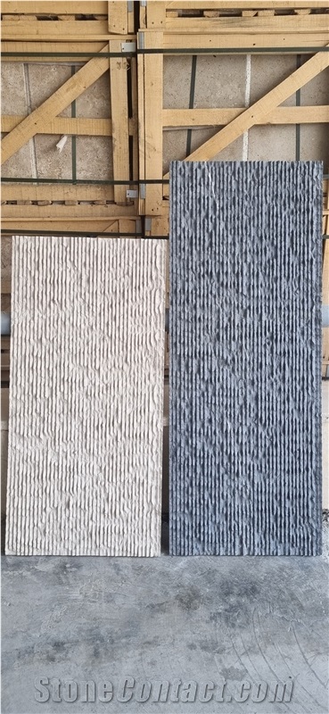 Gohare / Gohara Limestone Cut-Broken Combed Tiles