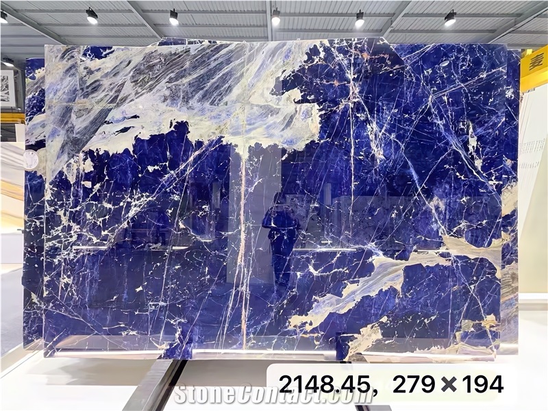 Brazilian Sodalite Blue Azul Bahia Luxurious Quartz Slabs