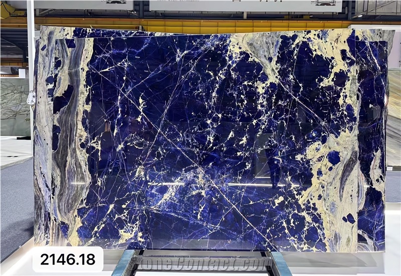 Brazilian Sodalite Blue Azul Bahia Luxurious Quartz Slabs