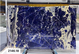Brazilian Sodalite Blue Azul Bahia Luxurious Quartz Slabs