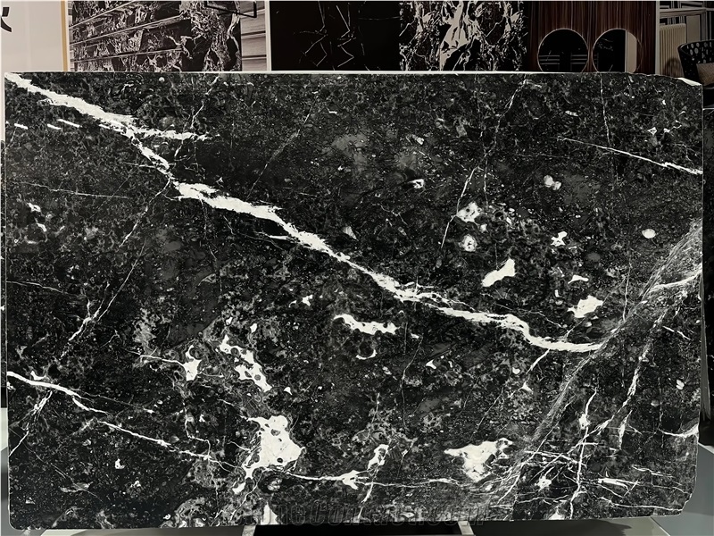 Fendi Black Sintered Stone Slabs