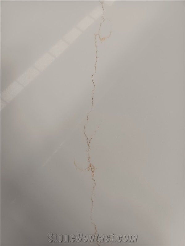 Quartz Slab Artificial Stone Slabs Gold Pattern 6041-1