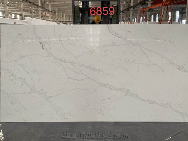 Quartz Slab Artificial Stone Slabs Hot Sale Pattern 6859