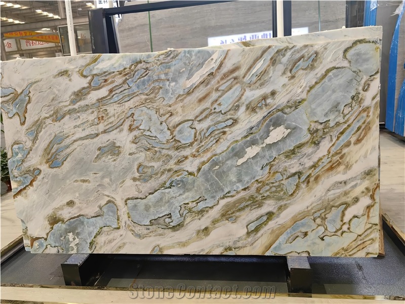 Maldives Blue Marble Tiles Slab