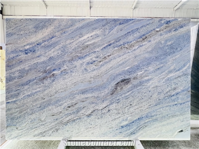 Polished Cristalita Ocean Blue Marble Slabs