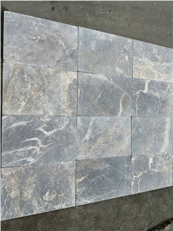 Multicolor Marble Orange Tones Grey Tiles