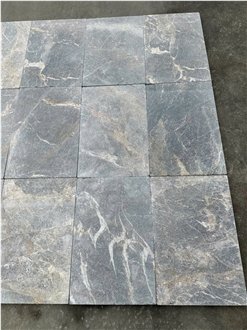 Multicolor Marble Orange Tones Grey Tiles