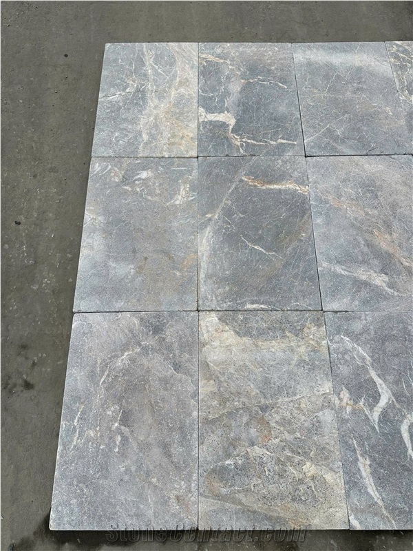 Multicolor Marble Orange Tones Grey Tiles