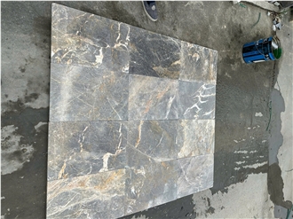 Multicolor Marble Orange Tones Grey Tiles