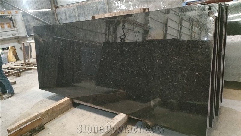 African Angola Black Polished Granite Slabs