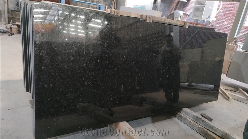 African Angola Black Polished Granite Slabs