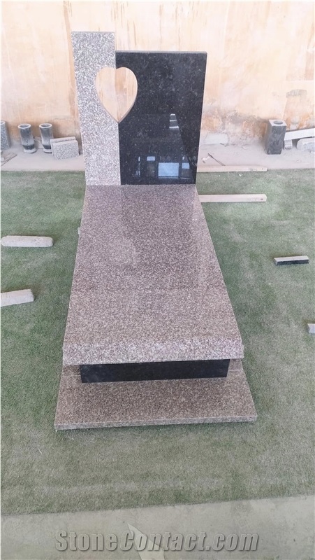 China G664 Red Polished Granite  Tombstone Memorial Stone