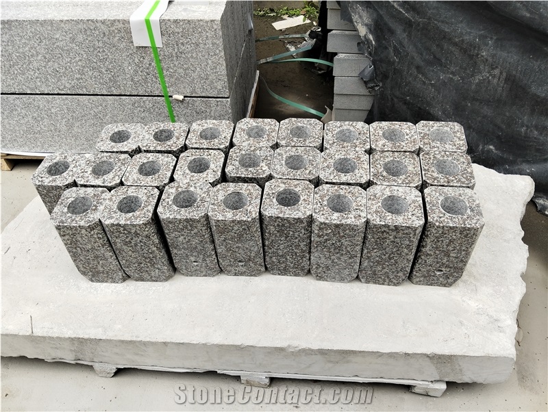G664 Romanian Style Granite Tombstone