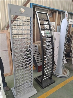 Grey Wire Vertical Display Stand