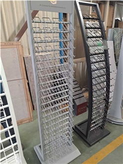 Grey Wire Vertical Display Stand