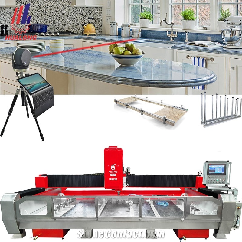 3/4 Axis Countertop Sink Polish ATC Stone CNC Router Machining Center