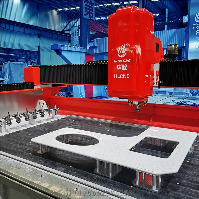 3/4 Axis Countertop Sink Polish ATC Stone CNC Router Machining Center