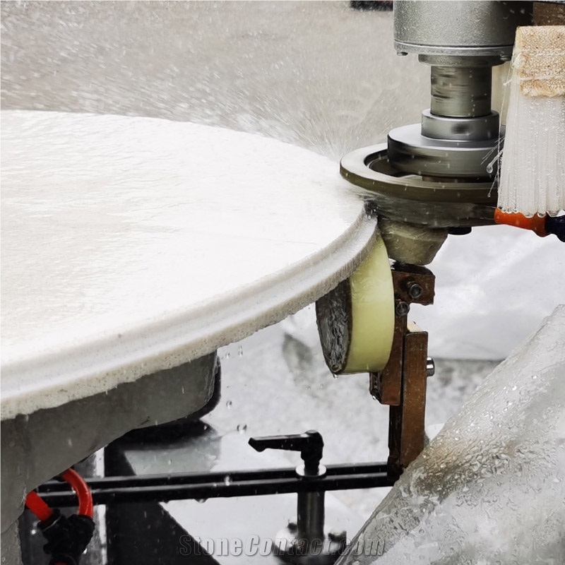 Auto-Follow Round Table Stone Shape Edge Grinding Polishing Machine
