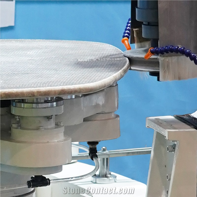 Auto-Follow Round Table Stone Shape Edge Grinding Polishing Machine