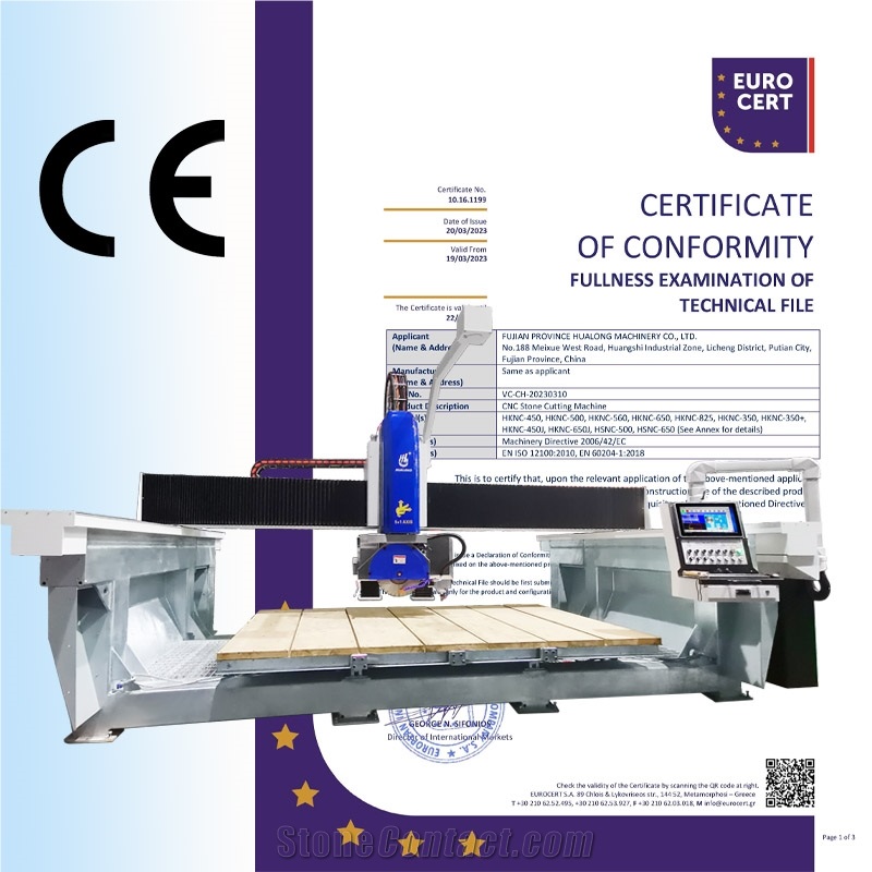 Best 5 Axis Italian CNC Bridge Marble Cutting Machine For Countertops