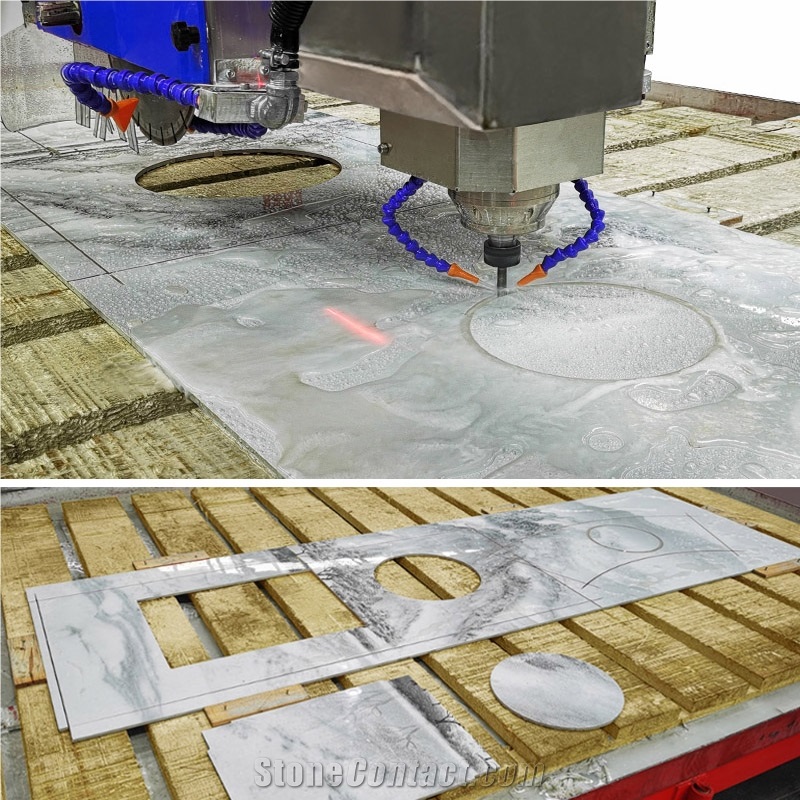 Best 5 Axis Italian CNC Bridge Marble Cutting Machine For Countertops