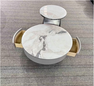 Fendi White Marble Coffee Table