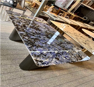 High Quality Bolivia Blue Marble  Table Top