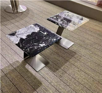 High Quality Bvlgari Black Marble Coffee Tables