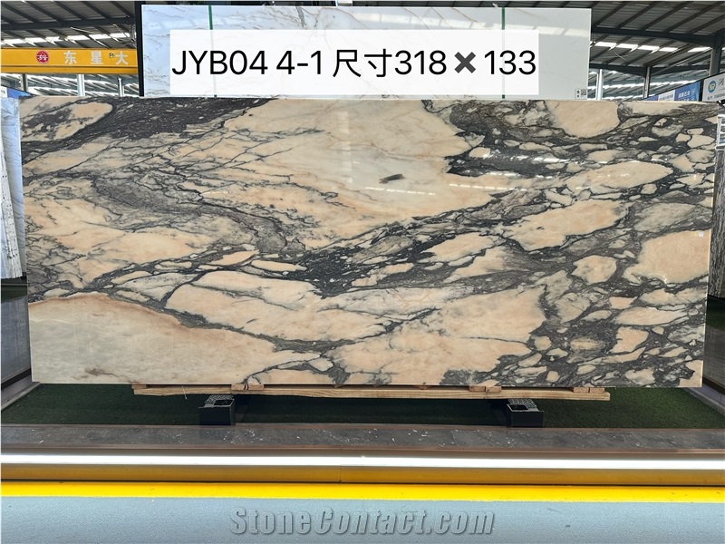 High Quality Bvlgari Pink Marble Slabs-Polished