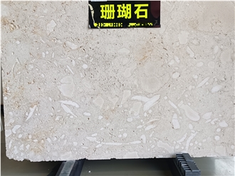 High Quality  Mediterranean Coral Stone Slabs