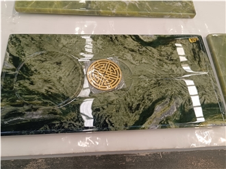 Wonderful Emerald Green Marble Tea Trays