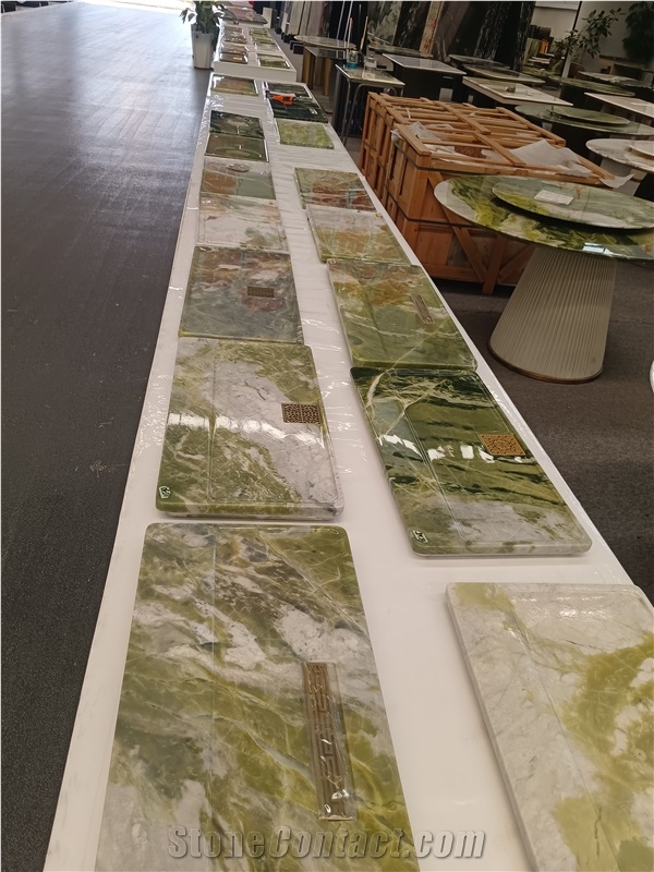 Wonderful Emerald Green Marble Tea Trays