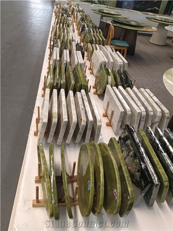 Wonderful Emerald Green Marble Tea Trays