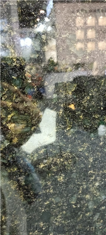 New Green Star Granite Slab