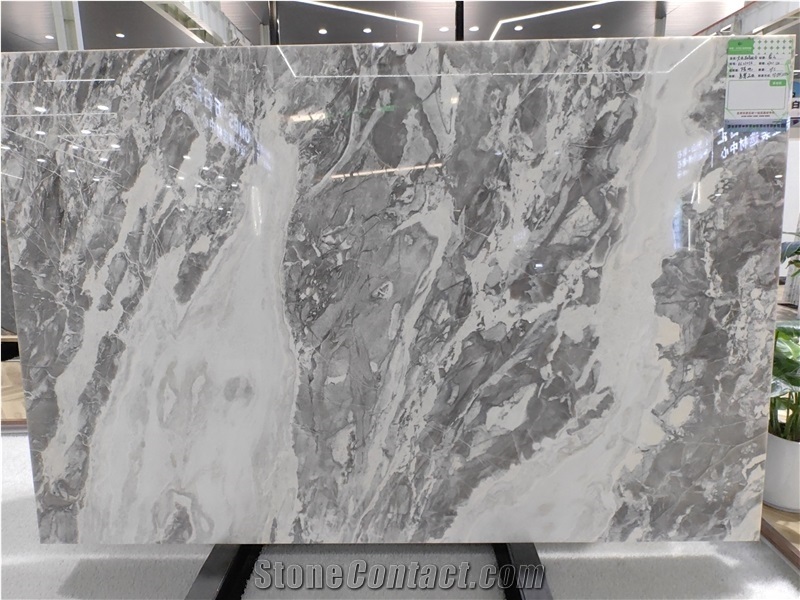 Oyster Grey Marble Slab