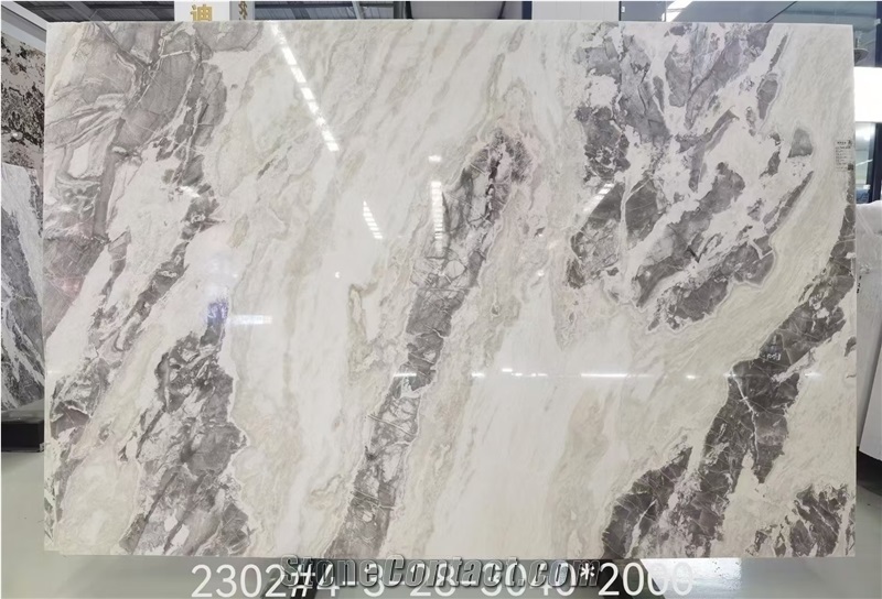 Oyster Grey Marble Slab
