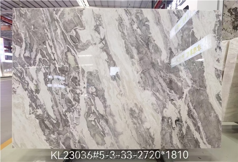 Oyster Grey Marble Slab
