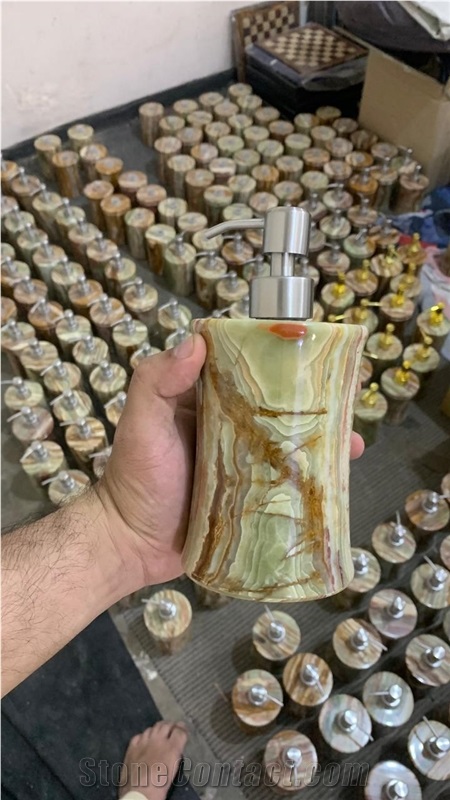 Green Onyx Dispenser Bottle