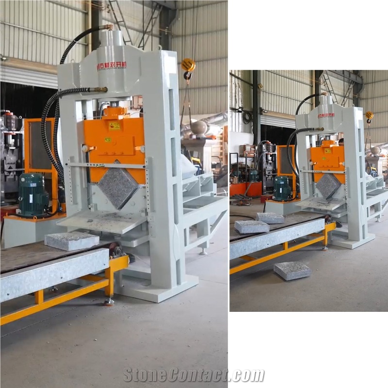 Automatic Four-Blade Cube Stone Splitting Machine