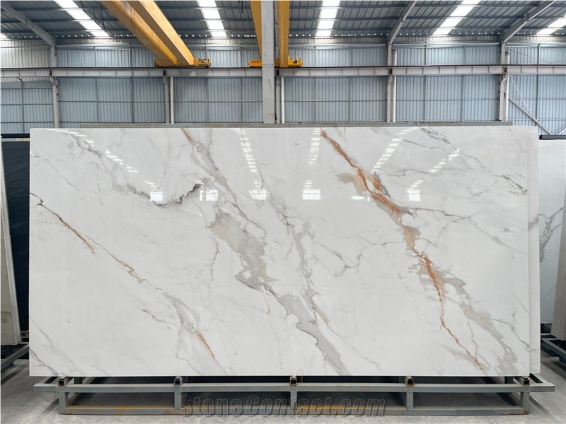 Carrara Gold Sintered Stone Slabs